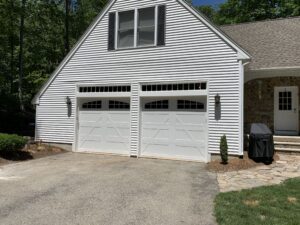 double garage door on home