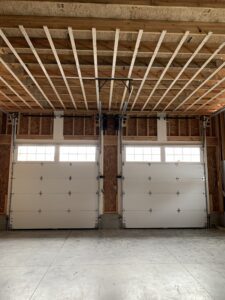 garage door installation interior view